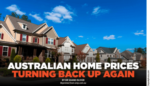 Australian home prices turning back up again | The Evolution of ...